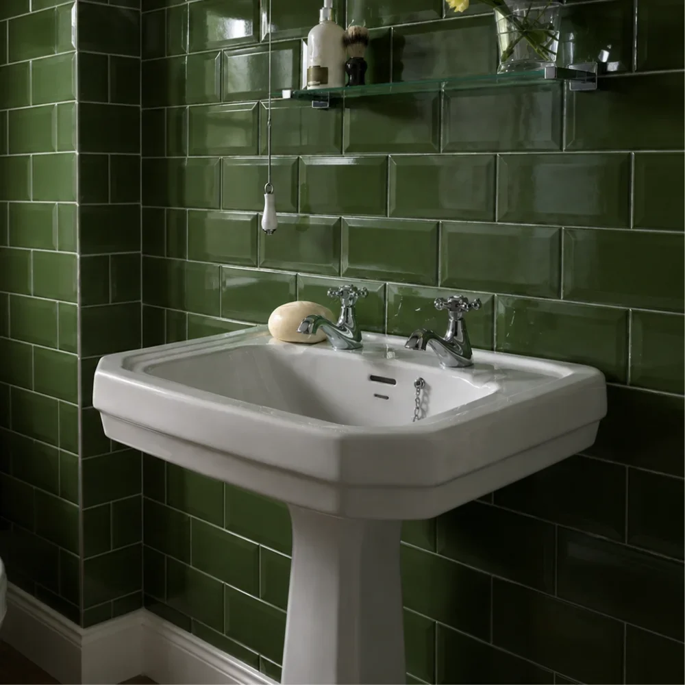 Bevel Bottle Green 10X20