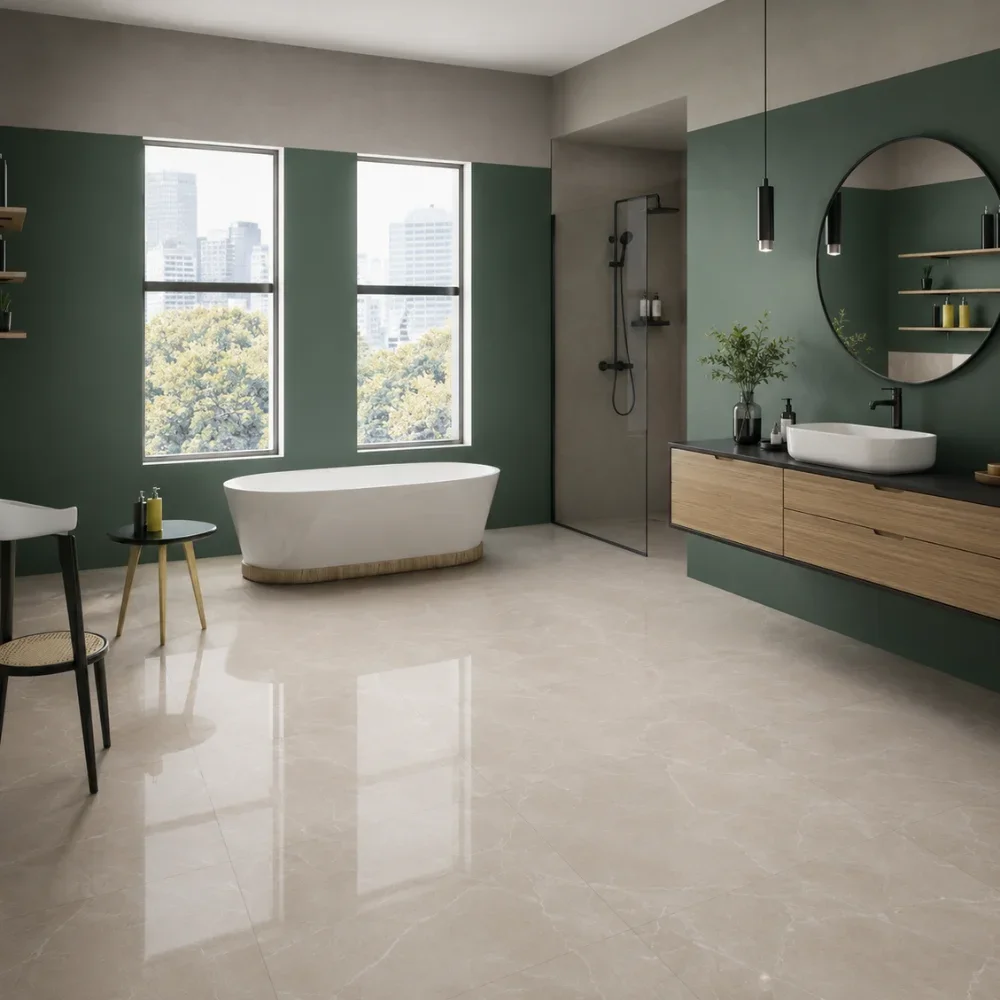 Boron White Limestone Polished 60x60